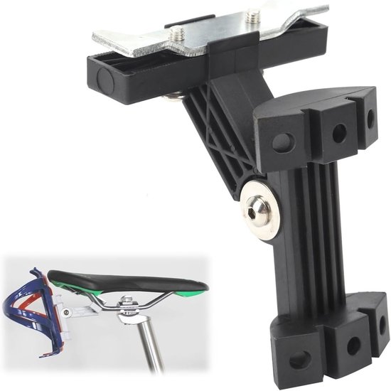 Dailygoods - Flessenhouder Adapter - Fiets Achterzadel Bidonhouder - Stevige Beugel voor Flessen - Geschikt voor Dubbele Fiets - Ideaal voor Waterfles...