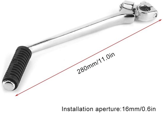 Dailygoods- Kickstarter Upgrade - Geschikt voor PIT PRO Trail Dirt Bike 150c/200cc/250cc - Rubber/staal legering - Antislip - 280mm lengte - Versterkte kwaliteit - Startlevers