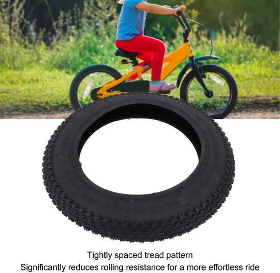 Dailygoods - Kinderfietsbanden - Rubber vervangingsaccessoires - 12 x 2.125 inch - Geschikt voor mountainbike - Duurzaam en sterk - Ideaal voor kinder