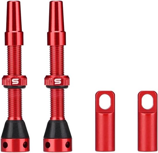Dailygoods- Presta Ventielen 60 mm - 2 Stuks - Tubeless Fietsventielen - Aluminiumlegering - Compatibel met Fietsbanden - Geen Luchtlekken