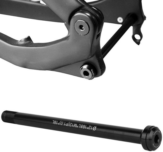 Dailygoods- Thru Axle Steekas Aluminiumlegering 168mm - Geschikt voor 142x12mm - Snel te installeren - Robuust en duurzaam - Ideale fietsonderdelen - Fietsas