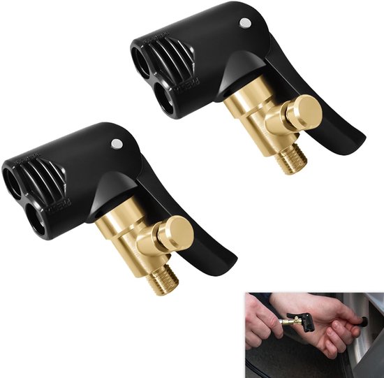 Dailygoods - Tyre Valve Adapters - Schrader en Presta - Handig voor snel oppompen - 2 Stuks - Ideaal voor auto en fiets - Geschikt voor diverse voertu...