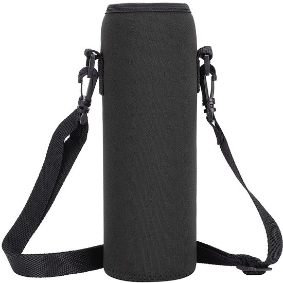 Dailygoods- Waterflesdrager Geïsoleerd - Verstelbare Schouderriem - Draagbare Bidonhouder - Bescherming tegen Schade - Geschikt voor Water-/Theeflessen - Licht Elastische Opening