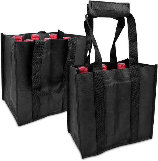 Dailygoods- Waterfleshouder - Opvouwbaar - Flessentas voor 6 flessen