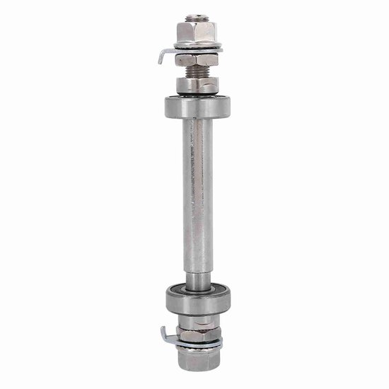 Dailygoods- Wielnaafas Hoge Sterkte - Metalen Snelspanner - 6000 Lager - Eenvoudige Installatie - Lichtgewicht Ontwerp - 14/18 Cm Lengte - Fietsas van Dailygoods