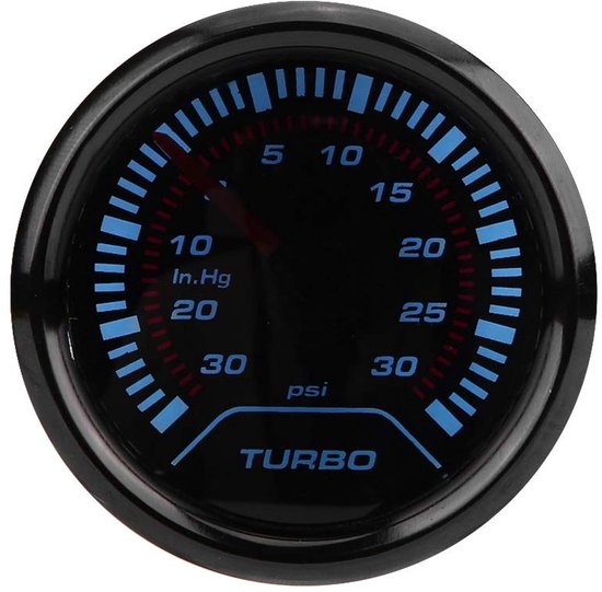 Dailygoody - Turbo Boost Pressure Gauge - Universele 52mm - Hoge stabiliteit - Geschikt voor auto - Turbo drukmeter - Tot 30 psi