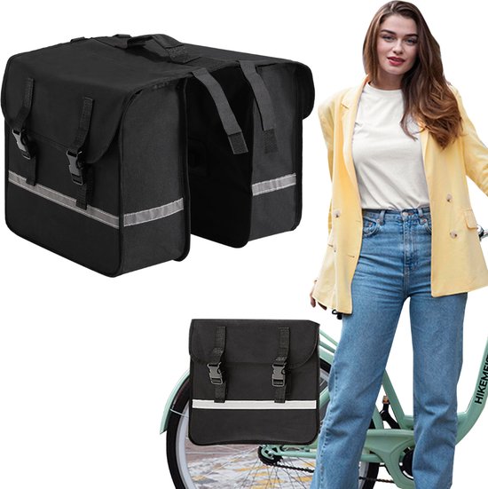 DailySupplies Fietstassen Dubbel Waterdicht - Fietstas voor Electrische Fietsen - Zwart van DailySupplies®
