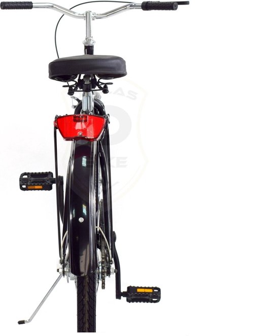 Dallas Retro Meisjesfiets 26 inch - Zwart - Stalen Frame van Dallas