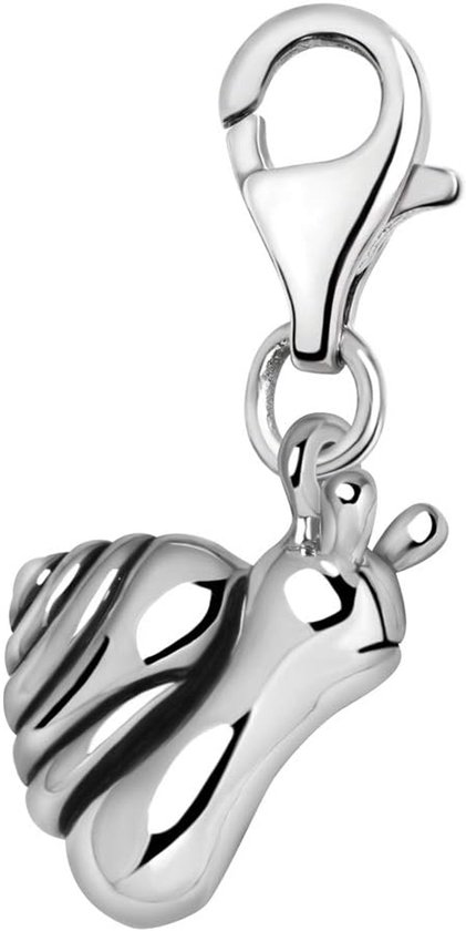 Dames Charm Bedel Verzilverd 3D Slak Hanger voor Armbanden en Accessoires