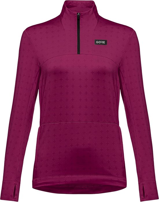 Dames Thermo Shirt met Lange Mouwen en 1/4 Ritssluiting voor Sport en Dagelijks Gebruik