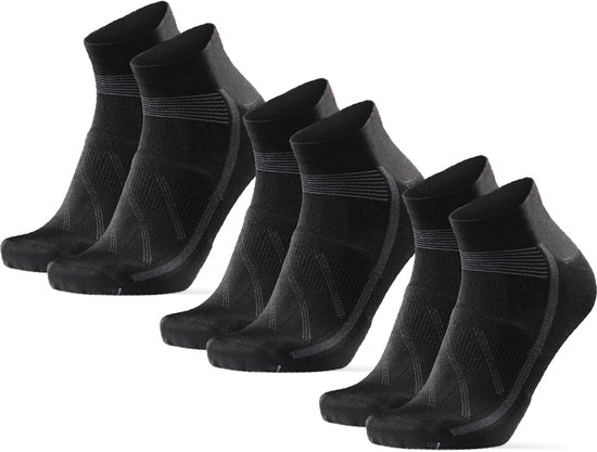 DANISH ENDURANCE Lage Fietssokken - Sneldrogend Ademend - Unisex - 3 Paar - Maat 35-38