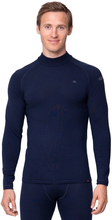 DANISH ENDURANCE Merino Wol Thermoshirt Heren - voor Extreme Kou - Donker Marineblauw - Maat M