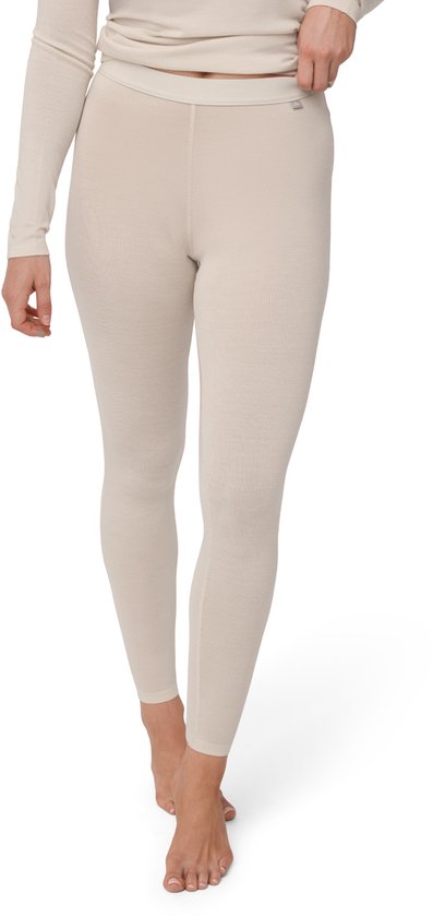 DANISH ENDURANCE Thermo Leggings - Dames - Merino Wol - Thermobroek - Gebroken Wit - Maat L