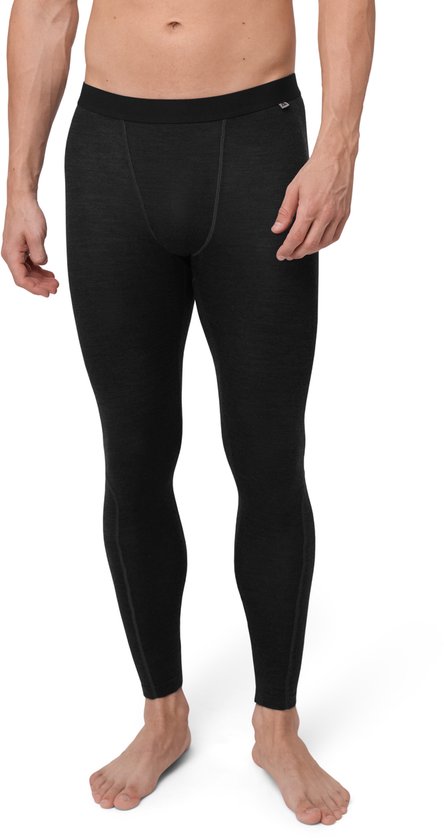 DANISH ENDURANCE Thermo Leggings - Heren - Merino Wol - Thermobroek - Zwart - Maat XXL