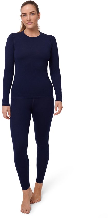 DANISH ENDURANCE Thermoset voor Dames - van Merino Wol - Ademend - Donker marineblauw - Maat XS