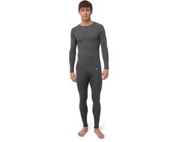 DANISH ENDURANCE Thermoset voor Heren - van Merino Wol - Ademend - Donkergrijs - Maat L