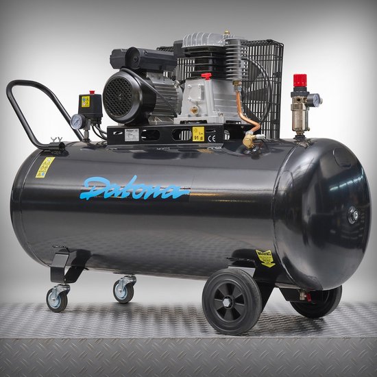 Datona® Compressor voor stralen - 200L - 230V - Zwart
