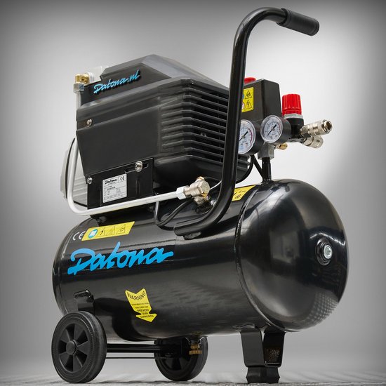 Datona® Hobby compressor - 24L - 230V - Zwart