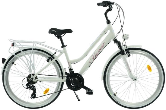 Davi Aurelia – Stadsfiets – 26 inch – 18 versnellingen – Wit