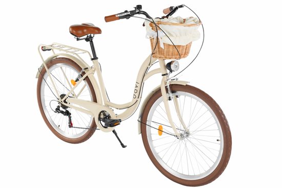 Davi Emma – Stadsfiets – 26 inch – 7 versnellingen – Shimano – V-brake – Lage instap – Bruin