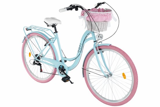 Davi Emma – Stadsfiets – 28 inch – 7 versnellingen – Blauw/Roze