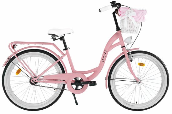 Davi Lila – Stadsfiets – 26 inch – 1 versnelling – Roze/Zwart