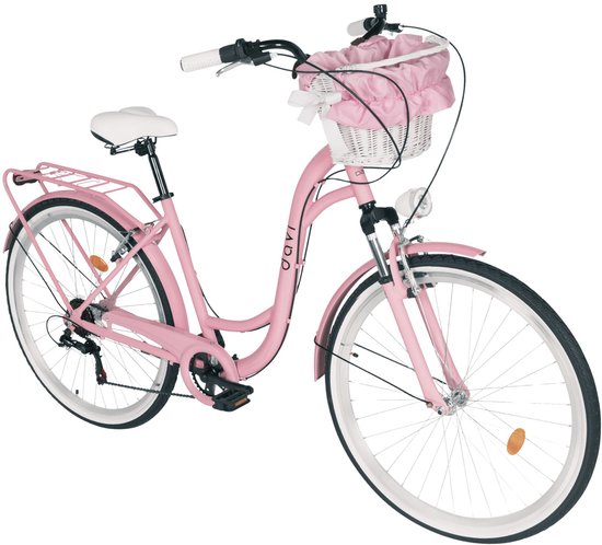 Davi Maria – Stadsfiets – 28 inch – 7 versnellingen – Roze