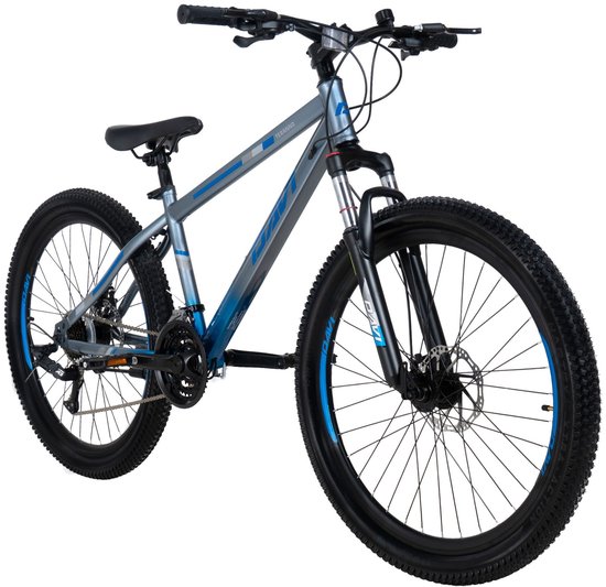 Davi Terrano – Mountainbike – 26 inch – 21 versnellingen – Schijfremmen – Voorvork met vering – Grijs/Blauw