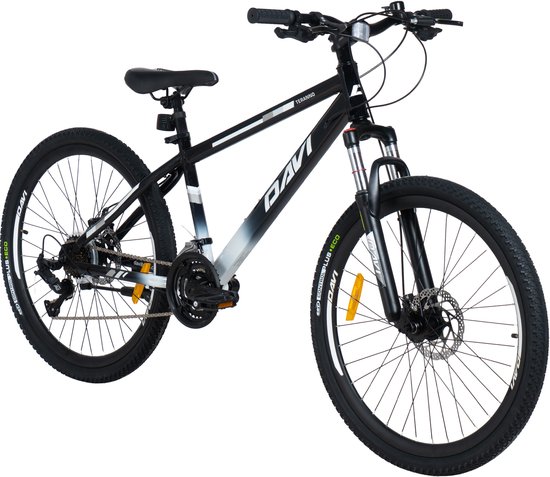 Davi Terrano – Mountainbike – 26 inch – 21 versnellingen – Schijfremmen – Voorvork met vering – Zwart/Wit