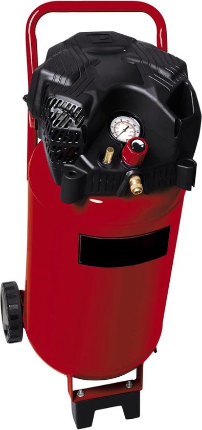 DD Compressor 50 Liter - Stille Compressor - Compressoren - Olievrij - 36x35x85cm - Rood