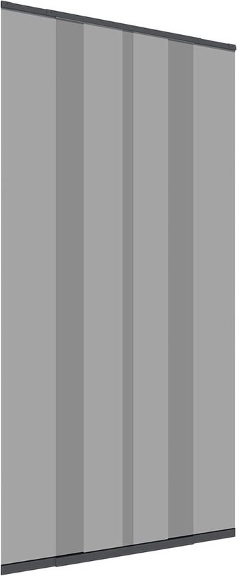 DD Deurgordijn Vliegengordijn - Deurgordijn - Lamellenhor - Antraciet - Kunststof van DD