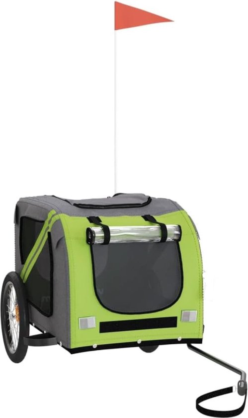 DD Hondenfietskar Opvouwbaar - Fietskar voor Honden - Hondenbuggy - 134x69x74cm - Greon van DD