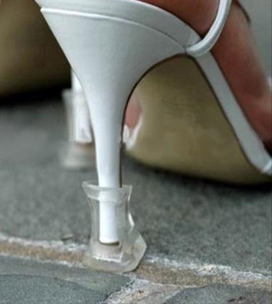 *** De ultieme hakbeschermers met noppen - Transparant en duurzaam - Jouw must-have schoenverzorgingsaccessoire - Bescherm je hakken met Heble® *** van Heble®