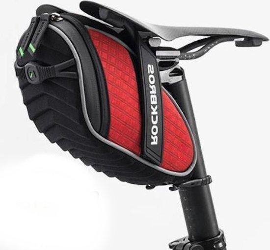 Decopatent® PRO Zadeltas Racefiets - Zadeltas Mountainbike - Mtb - Koersfiets - Fietstassen - Waterdicht - Wielrennen tas - Rood van Decopatent
