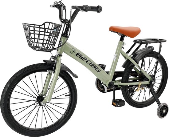 Degelijke Kinderfiets 18 Inch - Verstelbaar Zadel & Stuur, Incl. Zijwieltjes van Merkloos