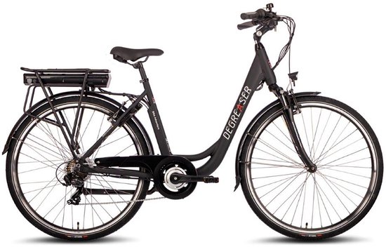 Degreaser dames ebike 50 cm 10.4 Ah 7sp zwart van Merkloos