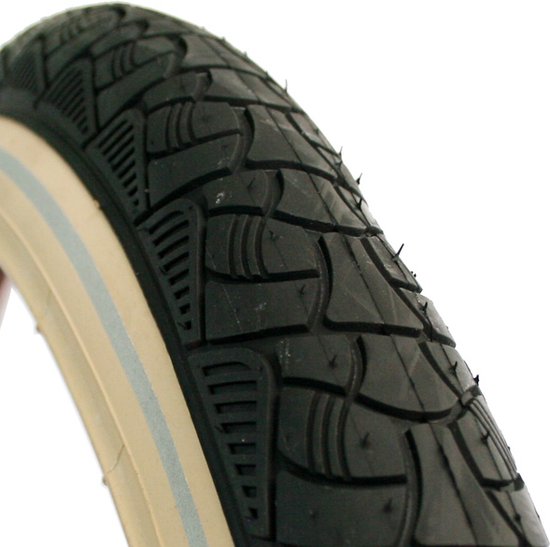 Deli buitenband 24x2.125 R zwart/creme van Deli