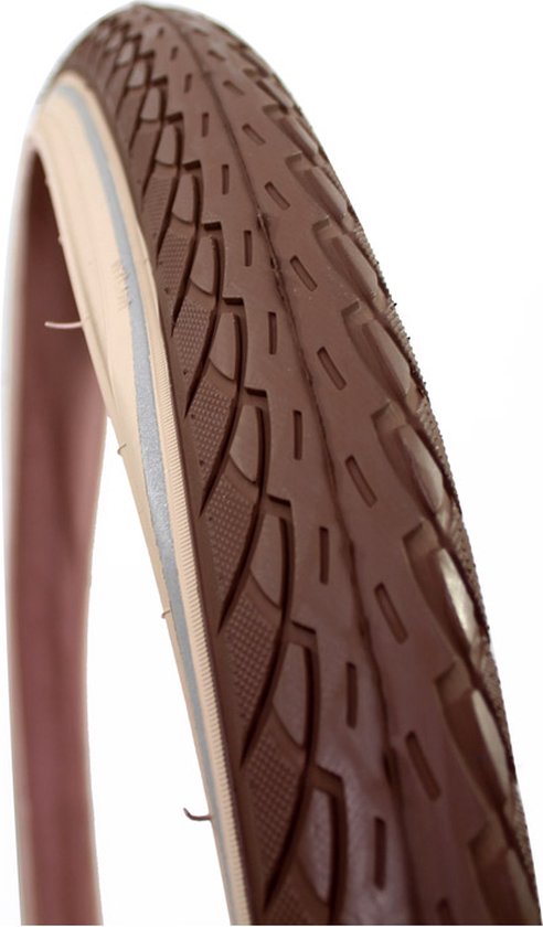 Deli Tire buitenband SA-206 24 x 1.75 47-507 bruin creme reflectie
