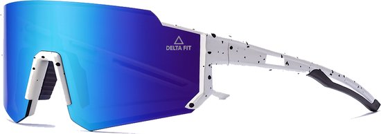 Delta Fit Hardloop Zonnebril – UV-bescherming – Wit – Inclusief Case