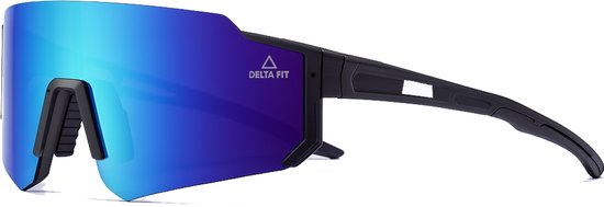 Delta Fit - Hardloop zonnebril Zwart- UV-bescherming - Inclusief case van Delta