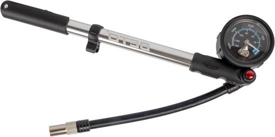 Demper Pomp - Luchtpomp - Fietsbanden Oppompen - Met Drukmeter - 400 PSI - Zilver Zwart