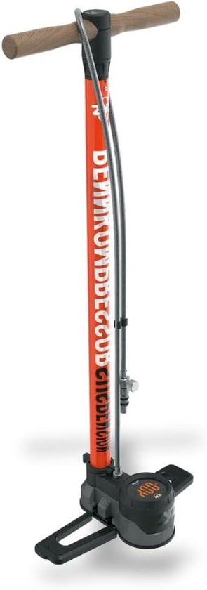 Demperpomp - Fietspomp - Onderhoud Fiets - Digitale Manometer - 400 psi - Rood