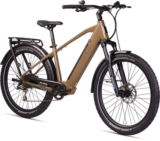 Deruiz E-Bike Marble SUV-27,5 Inch Elektrische Fiets met Diamant Frame-8 Versnellingen Shimano Derailleur-Achterwielmotor-644 Wh Accu-Maximaal 160 km Bereik-Ontworpen voor Veelzijdigheid van Merkloos