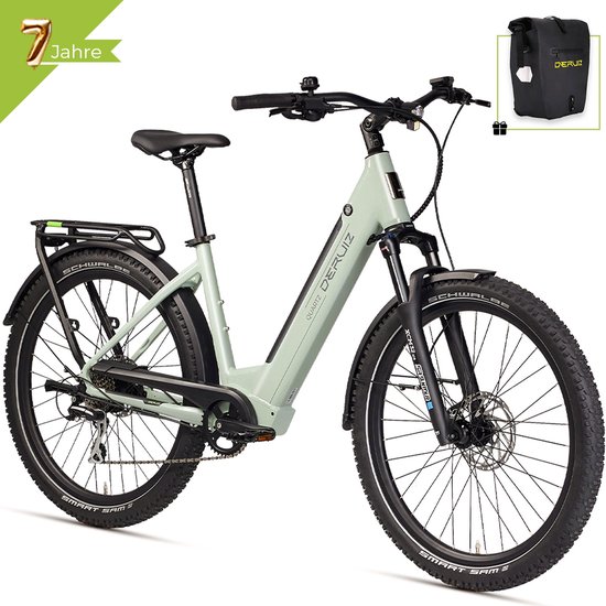 Deruiz Quartz SUV Elektrische Fiets - 160 km Actieradius - 644Wh - Shimano 8 Versnellingen - Hydraulische Schijfremmen - 27.5 inch MTB Banden - Verwijderbare Accu - Elektrische mountainbikes van Deruiz