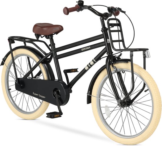Deryan Cooper Kinderfiets 20 inch - Verstelbaar Stuur en Zadel - Zwart