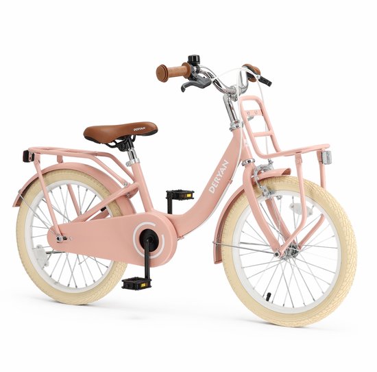 Deryan Liv Kinderfiets 18 inch - Verstelbaar Stuur en Zadel - Roze van Deryan