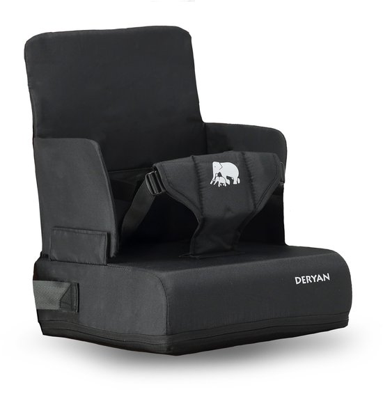 Deryan Travel Booster Stoelverhoger - Inclusief bevestigingsriem Black van Deryan