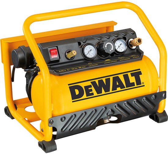 DEWALT S15RE Silent Compressor Olievrij 5L Tank (INCL. 5 Meter Luchtslang)