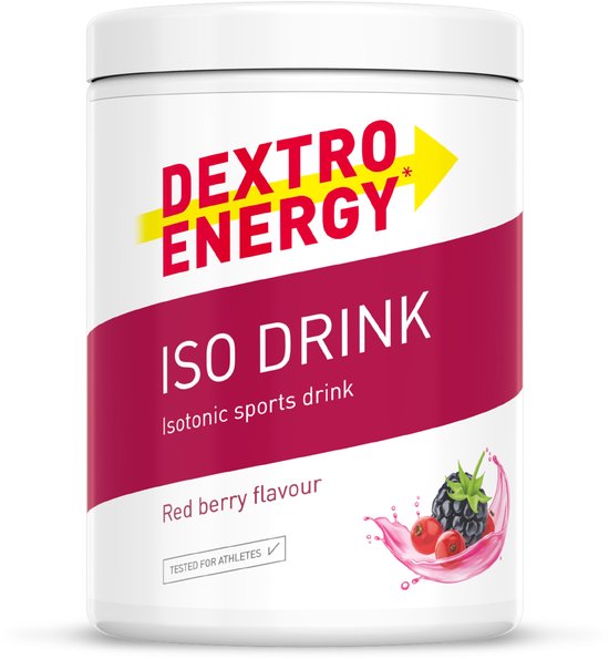 Dextro Energy Iso Drink Bosvruchten - 440 gram (11x500ml) - Isotone Sportdrank Poeder - Isotonic Sportdrank - Elektrolyten