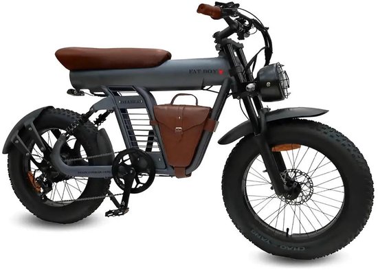 Diablo Fat Boy - Fatbike - Mat Grijs Bruin